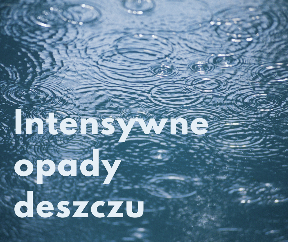 Fot. Intensywne opady deszczu (materiał UM)